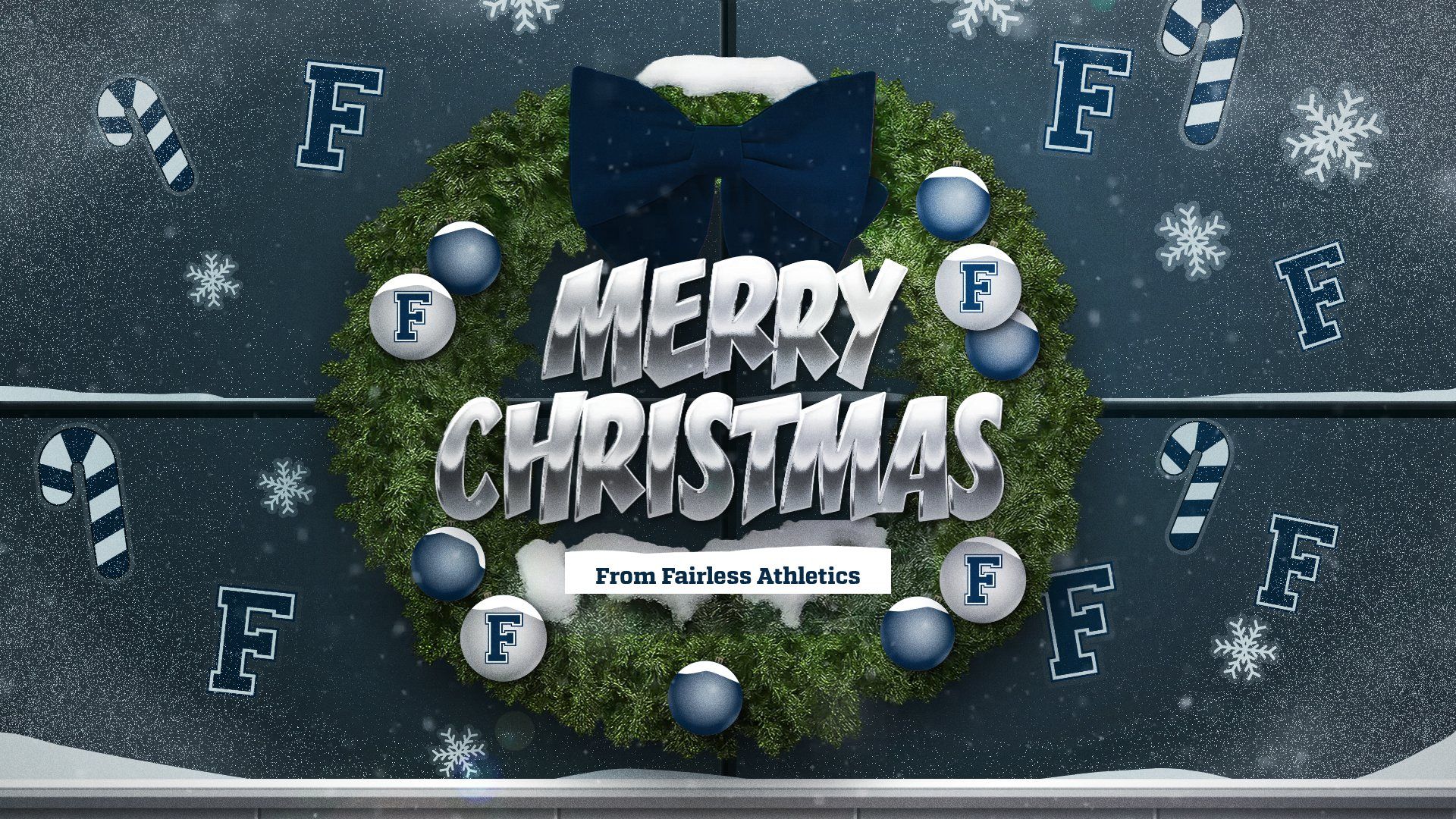 Holiday Wreath Landscape 1